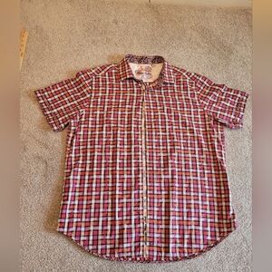 Robert‎ Graham Sixe XL Pink And Orange SS Shirt